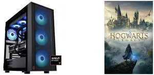ABS Eurus Ruby Gaming PC - Windows 11 - AMD Ryzen 7 9800X3D - GeForce RTX 5090 - DLSS 4 - AI-Powered Performance - 32GB DDR5 6400MHz - 2TB M.2 NVMe SSD - ER9800X3D50903 Hogwarts Legacy - PC [Steam Game Code]