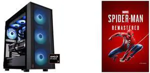ABS Eurus Ruby Gaming PC - Windows 11 - AMD Ryzen 7 9800X3D - GeForce RTX 5090 - DLSS 4 - AI-Powered Performance - 32GB DDR5 6400MHz - 2TB M.2 NVMe SSD - ER9800X3D50903 Marvel's Spider-Man Remastered - PC [Steam Code, UNITED STATES]