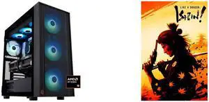 ABS Eurus Ruby Gaming PC - Windows 11 - AMD Ryzen 9 9950X3D - GeForce RTX 5090 - DLSS 4 - AI-Powered Performance - 32GB DDR5 6400 - 2TB M.2 NVMe SSD - ER9950X3D50902 Like a Dragon: Ishin! - PC [Online Game Code]