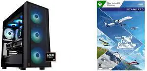 ABS Eurus Ruby Gaming PC - Windows 11 - AMD Ryzen 9 9950X3D - GeForce RTX 5090 - DLSS 4 - AI-Powered Performance - 32GB DDR5 6400 - 2TB M.2 NVMe SSD - ER9950X3D50902 Microsoft Flight Simulator 40th Anniversary Xbox Series X|S, Windows [Digi