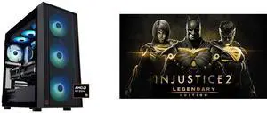ABS Eurus Ruby Gaming PC - Windows 11 - AMD Ryzen 9 9950X3D - GeForce RTX 5090 - DLSS 4 - AI-Powered Performance - 32GB DDR5 6400 - 2TB M.2 NVMe SSD - ER9950X3D50902 Injustice 2 Legendary Edition [Online Game Code]