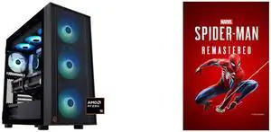 ABS Eurus Ruby Gaming PC - Windows 11 - AMD Ryzen 9 9950X3D - GeForce RTX 5090 - DLSS 4 - AI-Powered Performance - 32GB DDR5 6400 - 2TB M.2 NVMe SSD - ER9950X3D50902 Marvel's Spider-Man Remastered - PC [Steam Code, UNITED STATES]