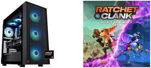 ABS Eurus Ruby Gaming PC - Windows 11 - AMD Ryzen 9 9950X3D - GeForce RTX 5090 - DLSS 4 - AI-Powered Performance - 32GB DDR5 6400 - 2TB M.2 NVMe SSD - ER9950X3D50902 Ratchet & Clank: Rift Apart - PC [Steam Code, UNITED STATES]