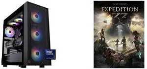 ABS Eurus Aqua Gaming PC - Windows 11 - Intel Core Ultra 9 285K - GeForce RTX 5090 - DLSS 4 - AI-Powered Performance - 32GB DDR5 6000MHz - 2TB M.2 NVMe SSD - EA285K50903 Clair Obscur: Expedition 33 - PC [Steam Online Game Code]