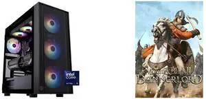 ABS Eurus Aqua Gaming PC - Windows 11 - Intel Core Ultra 9 285K - GeForce RTX 5090 - DLSS 4 - AI-Powered Performance - 32GB DDR5 6000MHz - 2TB M.2 NVMe SSD - EA285K50903 Mount & Blade II: Bannerlord [Online Game Code]