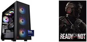 ABS Eurus Aqua Gaming PC - Windows 11 - Intel Core Ultra 9 285K - GeForce RTX 5090 - DLSS 4 - AI-Powered Performance - 32GB DDR5 6000MHz - 2TB M.2 NVMe SSD - EA285K50903 Ready or Not - PC [Online Game Code]