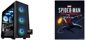 ABS Eurus Ruby Gaming PC - Windows 11 - AMD Ryzen 7 9800X3D - GeForce RTX 5090 - DLSS 4 - AI-Powered Performance - 32GB DDR5 6400MHz - 2TB M.2 NVMe SSD - ER9800X3D50904 Marvel’s Spider-Man: Miles Morales - PC [Steam Code, UNITED STATES]