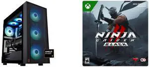 ABS Eurus Ruby Gaming PC - Windows 11 - AMD Ryzen 7 9800X3D - GeForce RTX 5090 - DLSS 4 - AI-Powered Performance - 32GB DDR5 6400MHz - 2TB M.2 NVMe SSD - ER9800X3D50904 NINJA GAIDEN 2 Black Standard Edition Xbox Series X|S and Windows [Digi