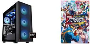 ABS Eurus Ruby Gaming PC - Windows 11 - AMD Ryzen 7 9800X3D - GeForce RTX 5090 - DLSS 4 - AI-Powered Performance - 32GB DDR5 6400MHz - 2TB M.2 NVMe SSD - ER9800X3D50903 MARVEL vs. CAPCOM Fighting Collection: Arcade Classics - PC [Steam Onli