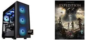 ABS Eurus Ruby Gaming PC - Windows 11 - AMD Ryzen 7 9800X3D - GeForce RTX 5090 - DLSS 4 - AI-Powered Performance - 32GB DDR5 6400MHz - 2TB M.2 NVMe SSD - ER9800X3D50903 Clair Obscur: Expedition 33 - PC [Steam Online Game Code]