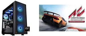 ABS Eurus Ruby Gaming PC - Windows 11 - AMD Ryzen 7 9800X3D - GeForce RTX 5090 - DLSS 4 - AI-Powered Performance - 32GB DDR5 6400MHz - 2TB M.2 NVMe SSD - ER9800X3D50903 Assetto Corsa Ultimate Edition - PC [Steam Online Game Code]