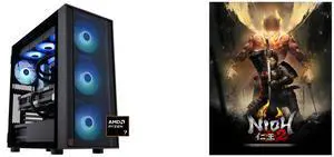ABS Eurus Ruby Gaming PC - Windows 11 - AMD Ryzen 7 9800X3D - GeForce RTX 5090 - DLSS 4 - AI-Powered Performance - 32GB DDR5 6400MHz - 2TB M.2 NVMe SSD - ER9800X3D50903 Nioh 2: The Complete Edition [Online Game Code]