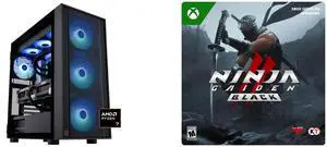 ABS Eurus Ruby Gaming PC - Windows 11 - AMD Ryzen 7 9800X3D - GeForce RTX 5090 - DLSS 4 - AI-Powered Performance - 32GB DDR5 6400MHz - 2TB M.2 NVMe SSD - ER9800X3D50903 NINJA GAIDEN 2 Black Standard Edition Xbox Series X|S and Windows [Digi