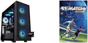 ABS Eurus Ruby Gaming PC - Windows 11 - AMD Ryzen 9 9950X3D - GeForce RTX 5090 - DLSS 4 - AI-Powered Performance - 32GB DDR5 6400 - 2TB M.2 NVMe SSD - ER9950X3D50902 REMATCH - ELITE EDITION - PC [Steam Online Game Code]