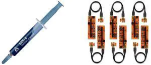 ARCTIC MX-4 (4 g) - Premium Performance Thermal Paste for all processors (CPU, GPU - PC, PS4, XBOX), very high thermal conductivity, long durability, safe application, non-conductive, non-capacitive AAAwave PCIE Riser VER 011 Pro 1x to 16x