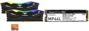Memory SSD Combo -  Team Group FF3D532G6400HC38JDC01 Bundle with  Team Group TM8FPK001T0C101