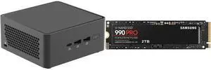 ASUS NUC 15 Pro RNUC15CRHU70000U Black Barebone System w/ Intel Ultra 7 255H CPU, Integrated - Intel Arc 140T Graphics ,US cord, Single Unit - Memory and Storage Sold Separately SAMSUNG 990 PRO 2TB SSD, PCIe Gen4 M.2 2280, Seq. Read Speeds