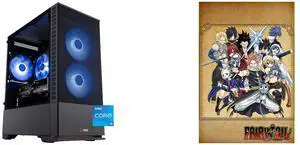 ABS Cyclone Aqua Gaming PC - Windows 11 - Intel Core i5-13400F - Arc B580 - 32GB DDR4 3200MHz - 1TB M.2 NVMe SSD - CA13400FB580 FAIRY TAIL [Online Game Code]