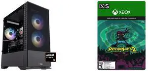 ABS Cyclone Ruby Gaming PC - Windows 11 - AMD Ryzen 5 9600X - Radeon RX 9060 XT - 32GB DDR5 6000 - 1TB M.2 NVMe SSD - CR9600X9060 Psychonauts 2 Xbox Series X|S and Xbox One and Win 10 [Digital Code]