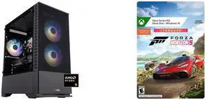 ABS Cyclone Ruby Gaming PC - Windows 11 - AMD Ryzen 5 9600X - Radeon RX 9060 XT - 32GB DDR5 6000 - 1TB M.2 NVMe SSD - CR9600X9060 Forza Horizon 5: Standard Edition Xbox Series X|S, Xbox One, Windows [Digital Code]