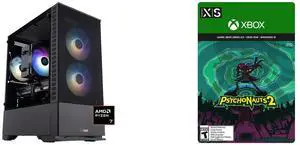ABS Cyclone Ruby Gaming PC - Windows 11 - AMD Ryzen 7 9700X - Radeon RX 9060 XT - 32GB DDR5 6000 - 1TB M.2 NVMe SSD - CR9700X9060 Psychonauts 2 Xbox Series X|S and Xbox One and Win 10 [Digital Code]