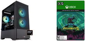 ABS Cyclone Ruby Gaming PC - Windows 11 - AMD Ryzen 5 9600X - Radeon RX 9060 XT - AI-Powered Performance - 32GB DDR5 6400MHz - 1TB M.2 NVMe SSD - CR9600X9060XT16GB2 Psychonauts 2 Xbox Series X|S and Xbox One and Win 10 [Digital Code]
