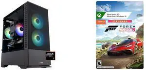 ABS Cyclone Ruby Gaming PC - Windows 11 - AMD Ryzen 7 9700X - Radeon RX 9060 XT - AI-Powered Performance - 32GB DDR5 6400MHz - 1TB M.2 NVMe SSD - CR9700X9060XT16GB2 Forza Horizon 5: Standard Edition Xbox Series X|S, Xbox One, Windows [Digit