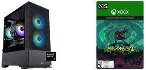 ABS Cyclone Ruby Gaming PC - Windows 11 - AMD Ryzen 7 9700X - Radeon 9060 XT - 32GB DDR5 6400MHz - 1TB M.2 NVMe SSD - CR9700X9060XT16GB3 Psychonauts 2 Xbox Series X|S and Xbox One and Win 10 [Digital Code]