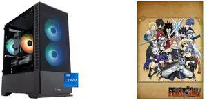 ABS Cyclone Aqua Gaming PC - Windows 11 - Intel Core i7-14700F - GeForce RTX 5060 Ti - DLSS 4 - AI-Powered Performance - 32GB DDR5 6000 - 1TB M.2 NVMe SSD - CA14700F5060TI3 FAIRY TAIL [Online Game Code]