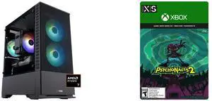ABS Cyclone Ruby Gaming PC - Windows 11 - AMD Ryzen 7 9700X - GeForce RTX 5060 Ti -  DLSS 4 - AI-Powered Performance - 32GB DDR5 6000 - 1TB M.2 NVMe SSD - CR9700X5060TI2 Psychonauts 2 Xbox Series X|S and Xbox One and Win 10 [Digital Code]