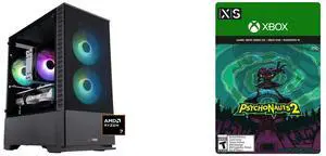 ABS Cyclone Ruby Gaming PC - Windows 11 - AMD Ryzen 7 7700X - GeForce RTX 5070 - DLSS 4 - AI-Powered Performance - 32GB DDR5 6000MHz - 1TB M.2 NVMe SSD - CR7700X5070 Psychonauts 2 Xbox Series X|S and Xbox One and Win 10 [Digital Code]