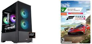 ABS Cyclone Ruby Gaming PC - Windows 11 - AMD Ryzen 7 7700X - GeForce RTX 5070 - DLSS 4 - AI-Powered Performance - 32GB DDR5 6000MHz - 1TB M.2 NVMe SSD - CR7700X5070 Forza Horizon 5: Standard Edition Xbox Series X|S, Xbox One, Windows [Digi