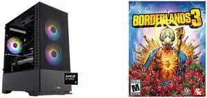 ABS Cyclone Ruby Gaming PC - Windows 11 - AMD Ryzen 7 7800X3D - GeForce RTX 5070 - DLSS 4 - AI-Powered Performance - 32GB DDR5 6000 - 1TB M.2 NVMe SSD - CR7800X3D5070 Borderlands 3 (Steam) [Online Game Code]