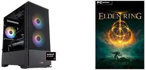 ABS Cyclone Ruby Gaming PC - Windows 11 - AMD Ryzen 7 7800X3D - GeForce RTX 5070 - DLSS 4 - AI-Powered Performance - 32GB DDR5 6000 - 1TB M.2 NVMe SSD - CR7800X3D5070 ELDEN RING - PC [Steam Online Game Code]