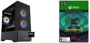 ABS Cyclone Ruby Gaming PC - Windows 11 - AMD Ryzen 7 7800X3D - GeForce RTX 5070 - DLSS 4 - AI-Powered Performance - 32GB DDR5 6000 - 1TB M.2 NVMe SSD - CR7800X3D5070 Psychonauts 2 Xbox Series X|S and Xbox One and Win 10 [Digital Code]