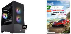 ABS Cyclone Ruby Gaming PC - Windows 11 - AMD Ryzen 7 7800X3D - GeForce RTX 5070 - DLSS 4 - AI-Powered Performance - 32GB DDR5 6000 - 1TB M.2 NVMe SSD - CR7800X3D5070 Forza Horizon 5: Standard Edition Xbox Series X|S, Xbox One, Windows [Dig