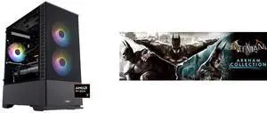 ABS Cyclone Ruby Gaming PC - Windows 11 - AMD Ryzen 7 7800X3D - GeForce RTX 5070 - DLSS 4 - AI-Powered Performance - 32GB DDR5 6000 - 1TB M.2 NVMe SSD - CR7800X3D5070 Batman: Arkham Collection [Online Game Code]