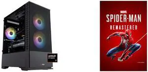 ABS Cyclone Ruby Gaming PC - Windows 11 - AMD Ryzen 7 7800X3D - GeForce RTX 5070 - DLSS 4 - AI-Powered Performance - 32GB DDR5 6000 - 1TB M.2 NVMe SSD - CR7800X3D5070 Marvel's Spider-Man Remastered - PC [Steam Code, UNITED STATES]