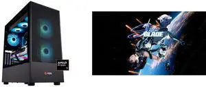 ABS Eurus Ruby Gaming PC - Windows 11 - AMD Ryzen 7 7800X3D - Radeon RX 9070 XT - 32GB DDR5 6000MHz - 2TB M.2 NVMe SSD - AR7800X3D9070XT Stellar Blade™ - PC [Steam Code, UNITED STATES]
