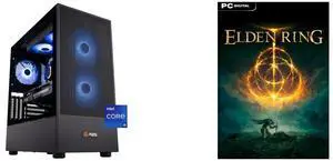 ABS Aeolian Aqua Gaming PC - Windows 11 - Intel Core Ultra 7 265KF - GeForce RTX 5070 Ti - DLSS 4 - AI-Powered Performance - 32GB DDR5 6000 - 2TB M.2 NVMe SSD - AA265KF5070TI ELDEN RING - PC [Steam Online Game Code]