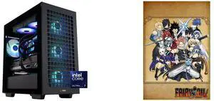 ABS Aeolian-M Aqua Gaming PC - Windows 11 - Intel Core Ultra 7 265KF - GeForce RTX 5070 Ti - DLSS 4 - AI-Powered Performance - 32GB DDR5 6000MHz - 2TB M.2 NVMe SSD - AMA265KF5070TI2 FAIRY TAIL [Online Game Code]