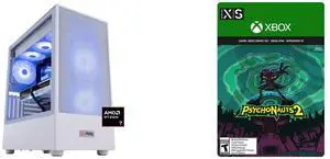 ABS Aeolian Ruby Gaming PC - Windows 11 - AMD Ryzen 7 7800X3D - GeForce RTX 5070 Ti - DLSS 4 - AI-Powered Performance - 32GB DDR5 6000MHz - 2TB M.2 NVMe SSD - AR7800X3D5070TI Psychonauts 2 Xbox Series X|S and Xbox One and Win 10 [Digital Co