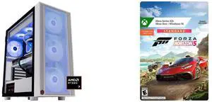 ABS Eurus Ruby Gaming PC - Windows 11 - AMD Ryzen 7 9800X3D - GeForce RTX 5070 Ti - DLSS 4 - AI-Powered Performance - 32GB DDR5 6000MHz - 2TB M.2 NVMe SSD - ER9800X3D5070TI3 Forza Horizon 5: Standard Edition Xbox Series X|S, Xbox One, Windo