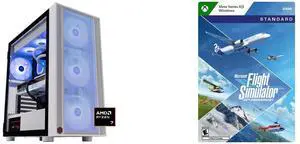 ABS Eurus Ruby Gaming PC - Windows 11 - AMD Ryzen 7 9800X3D - GeForce RTX 5070 Ti - DLSS 4 - AI-Powered Performance - 32GB DDR5 6000MHz - 2TB M.2 NVMe SSD - ER9800X3D5070TI3 Microsoft Flight Simulator 40th Anniversary Xbox Series X|S, Windo
