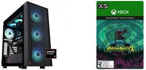 ABS Eurus Ruby Gaming PC - Windows 11 - AMD Ryzen 7 9800X3D - GeForce RTX 5080 - DLSS 4 - AI-Powered Performance - 32GB DDR5 6400MHz - 2TB M.2 NVMe SSD - ER9800X3D50807 Psychonauts 2 Xbox Series X|S and Xbox One and Win 10 [Digital Code]