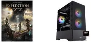 Clair Obscur: Expedition 33 - PC [Steam Online Game Code] ABS Cyclone Ruby Gaming PC - Windows 11 - AMD Ryzen 7 7800X3D - GeForce RTX 5070 - DLSS 4 - AI-Powered Performance - 32GB DDR5 6000 - 1TB M.2 NVMe SSD - CR7800X3D5070