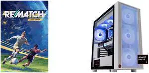 REMATCH - ELITE EDITION - PC [Steam Online Game Code] ABS Eurus Ruby Gaming PC - Windows 11 - AMD Ryzen 7 9800X3D - GeForce RTX 5070 Ti - DLSS 4 - AI-Powered Performance - 32GB DDR5 6000MHz - 2TB M.2 NVMe SSD - ER9800X3D5070TI3