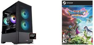 ABS Cyclone Ruby Gaming PC - Windows 11 - AMD Ryzen 7 9700X - Radeon 9060 XT - 32GB DDR5 6400MHz - 1TB M.2 NVMe SSD - CR9700X9060XT16GB3 DRAGON QUEST XI: Echoes of an Elusive Age - Digital Edition of Light [Online Game Code]