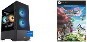 ABS Cyclone Aqua Gaming PC - Windows 11 - Intel Core i7-14700F - GeForce RTX 5060 Ti - DLSS 4 - AI-Powered Performance - 32GB DDR5 6000 - 1TB M.2 NVMe SSD - CA14700F5060TI3 DRAGON QUEST XI: Echoes of an Elusive Age - Digital Edition of Ligh