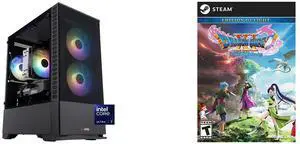ABS Cyclone Aqua Gaming PC - Windows 11 - Intel Core Ultra 7 265KF - GeForce RTX 5070 - DLSS 4 - AI-Powered Performance - 32GB DDR5 6000MHz - 1TB M.2 NVMe SSD - CA265KF5070 DRAGON QUEST XI: Echoes of an Elusive Age - Digital Edition of Ligh
